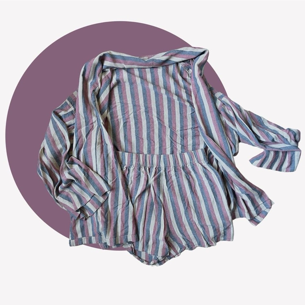 🧄striped two piece set🧄